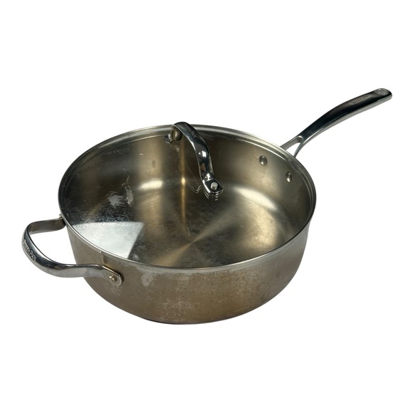 GreenPan - Stainless Steel Sauté Pan (5QT) - Durable w/ Glass Lid - Picture 1 of 4
